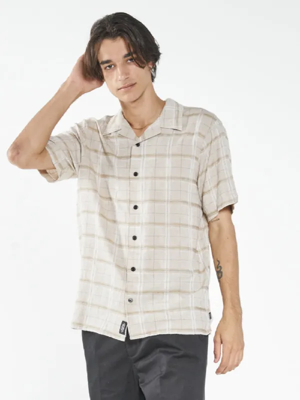 Everlasting Bowling Shirt - Stone sold by Thrills