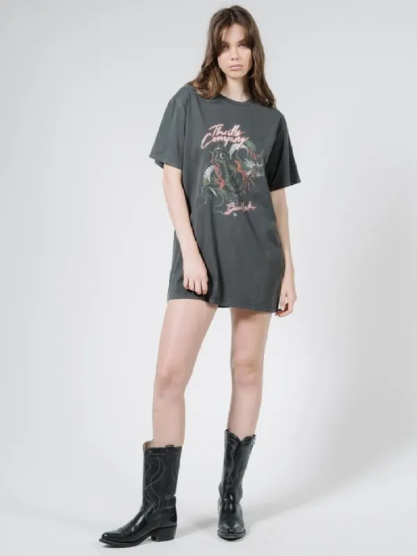 Bad Luck Merch Tee Dress - Merch Black sold by Thrills