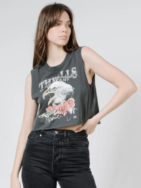 Rose Spirit Crop Muscle - Merch Black sold by Thrills