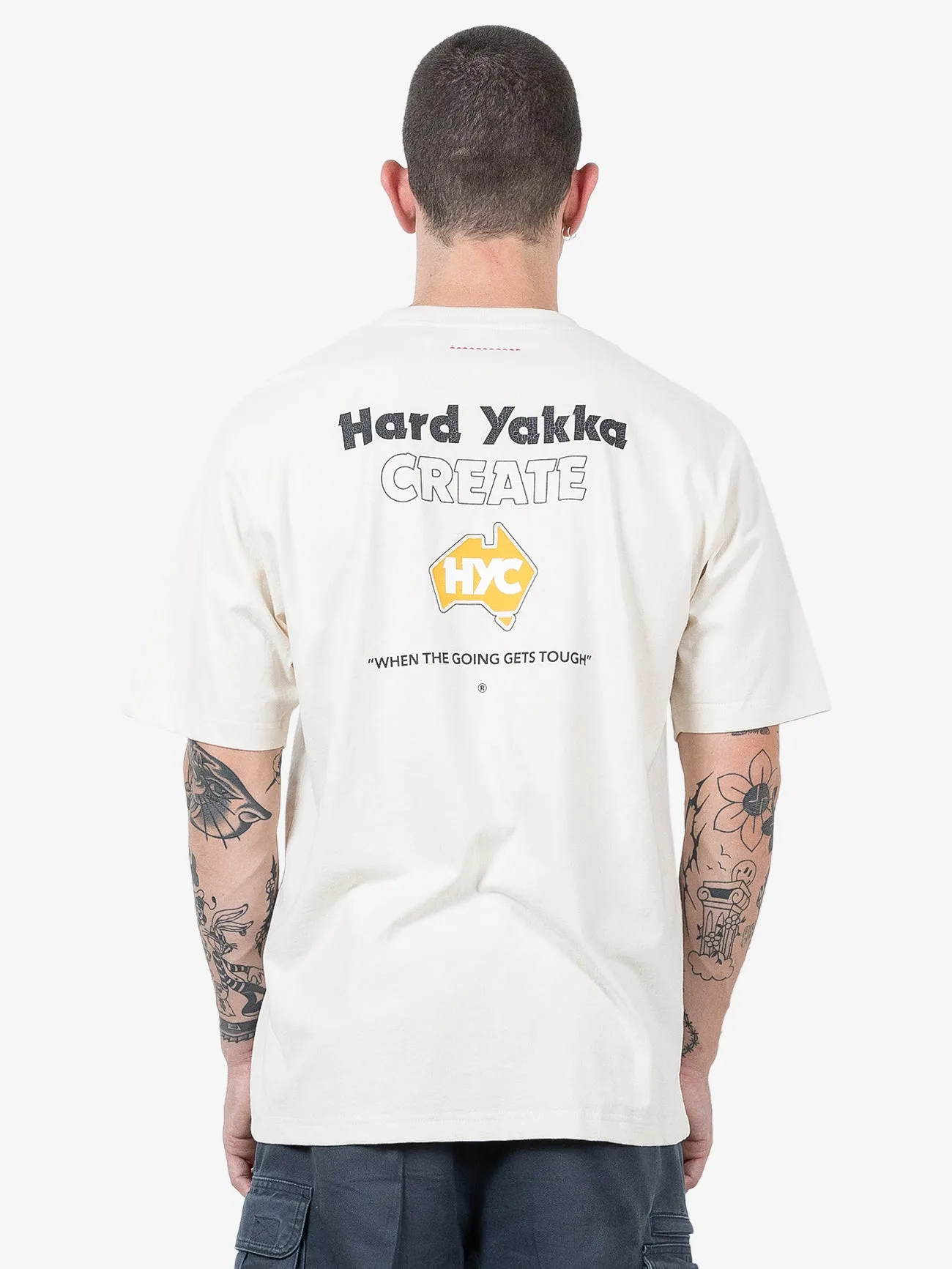 HYC Tough Going Oversize Fit Tee - Unbleached sold by Thrills product image thumbnail 2