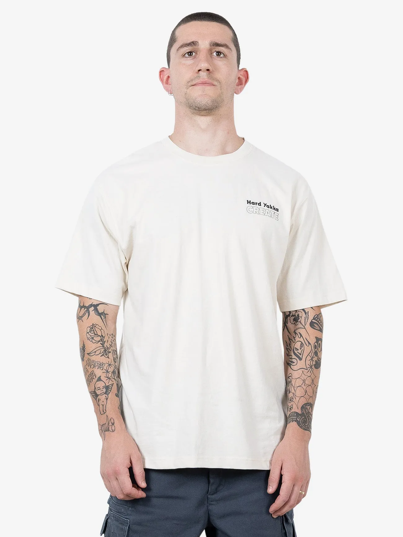HYC Tough Going Oversize Fit Tee - Unbleached sold by Thrills