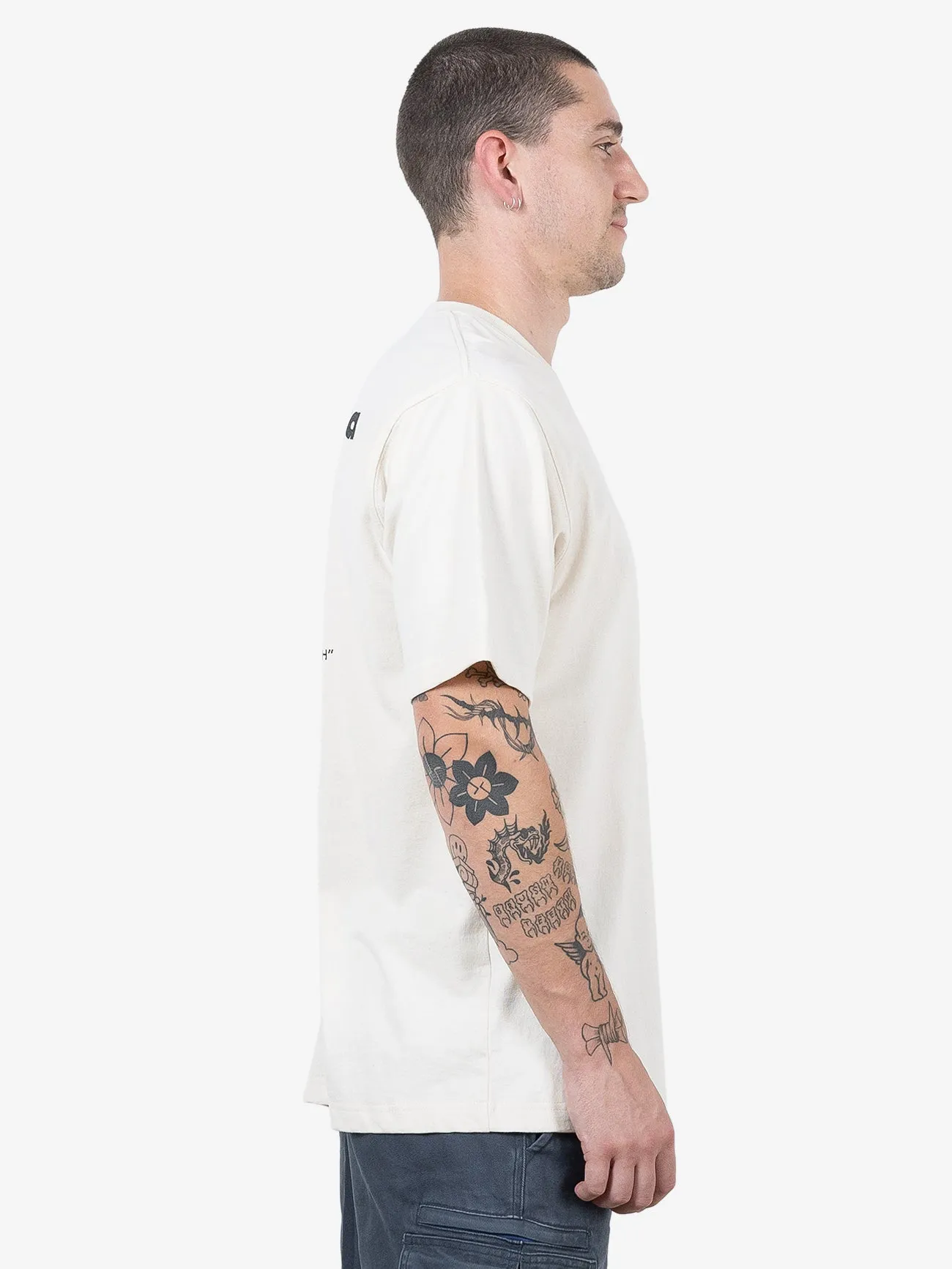 HYC Tough Going Oversize Fit Tee - Unbleached sold by Thrills product image thumbnail 4