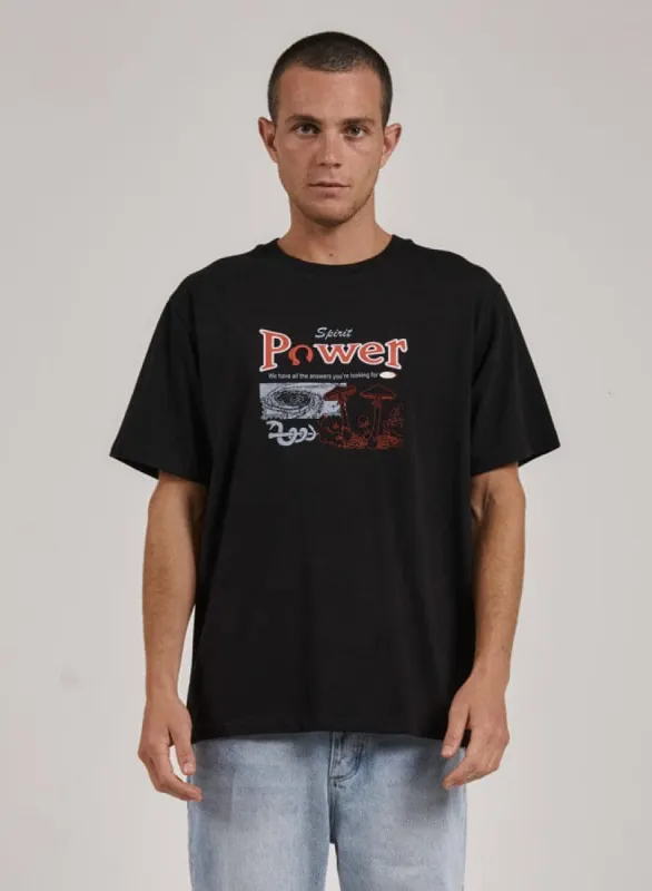 Spirit Power Merch Fit Tee - Black sold by Thrills