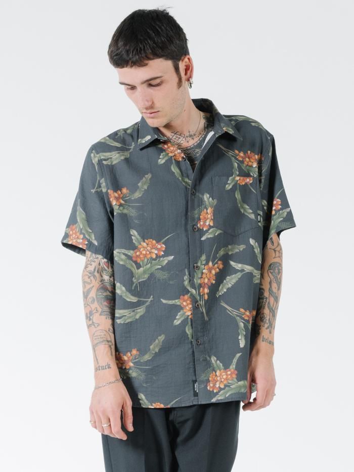 Scorpion Island Short Sleeve Shirt - Black sold by Thrills