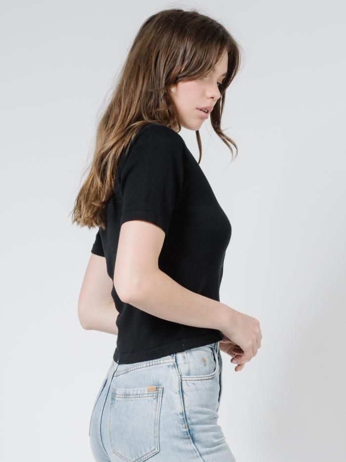 Illuka Knit Top - Black sold by Thrills product image thumbnail 2