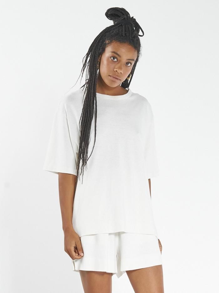 Hemp Merch Box Tee - Dirty White sold by Thrills