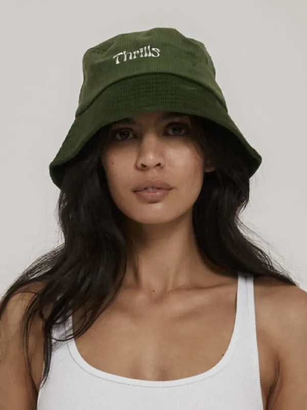 Thrills Pinch Bucket Hat - Kiwi Green sold by Thrills