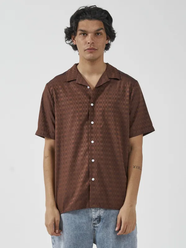 Revel Bowling Shirt - Tortoise Shell sold by Thrills