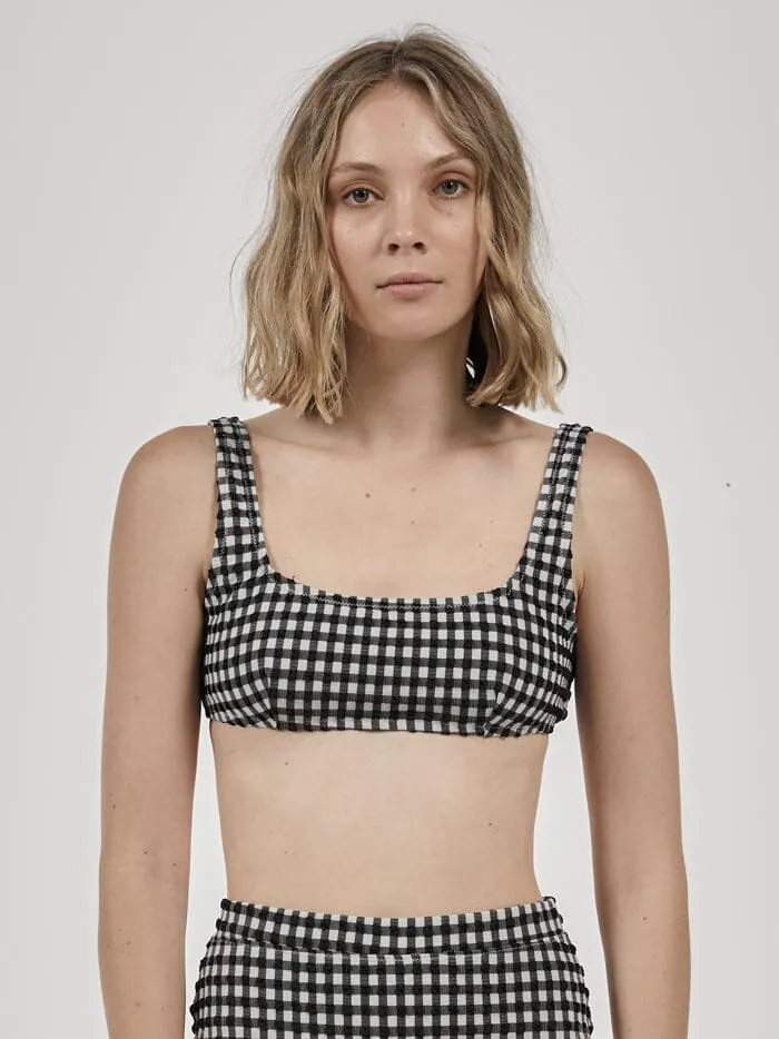 Gigi Square Bikini Top - Black sold by Thrills