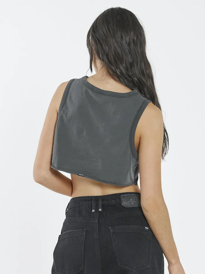 Roadhouse Super Crop Tank - Merch Black sold by Thrills product image thumbnail 2