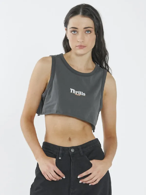 Roadhouse Super Crop Tank - Merch Black sold by Thrills