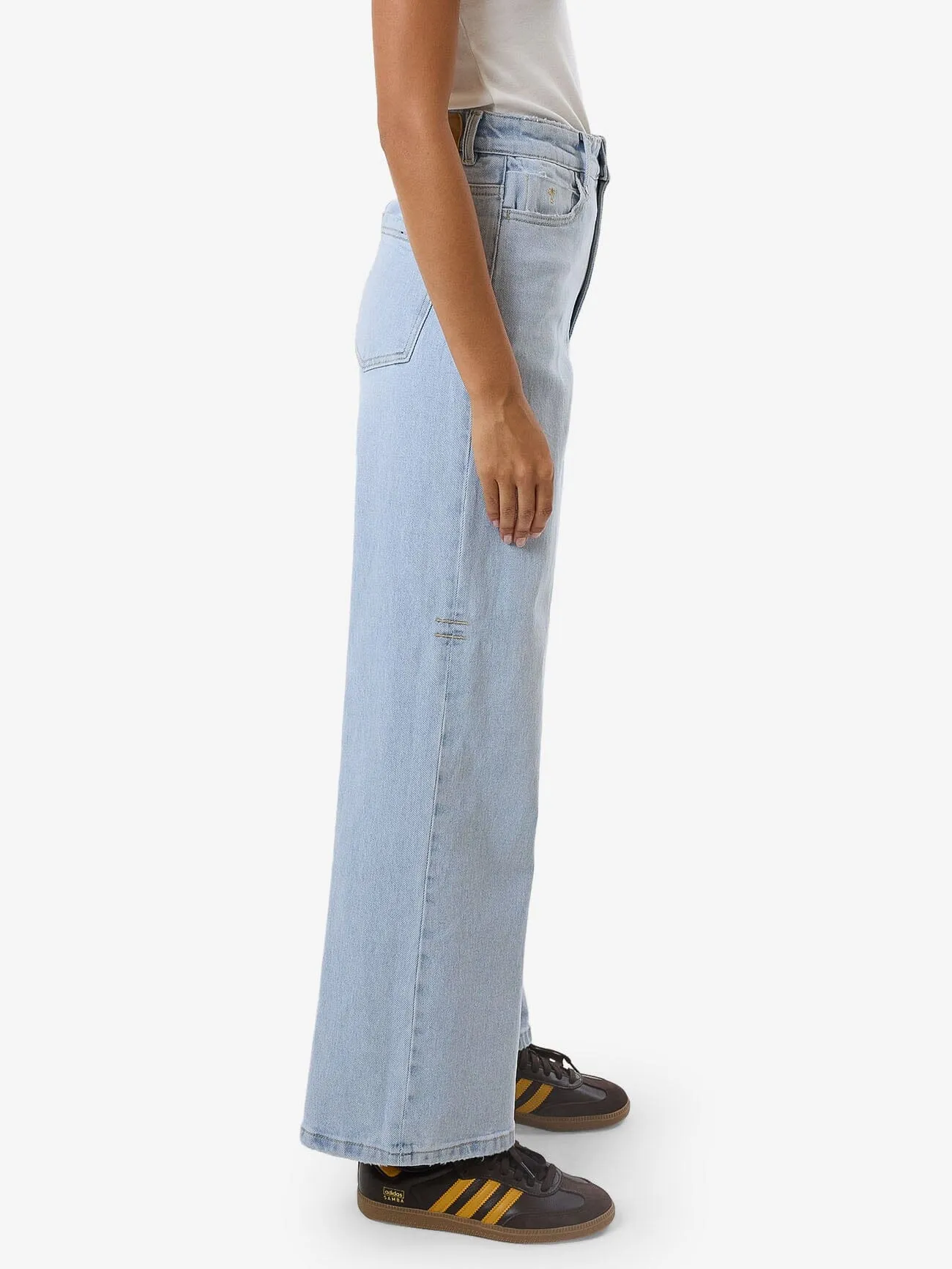 Holly High Rise Stretch Wide Jean - Light Ash Blue sold by Thrills product image thumbnail 4