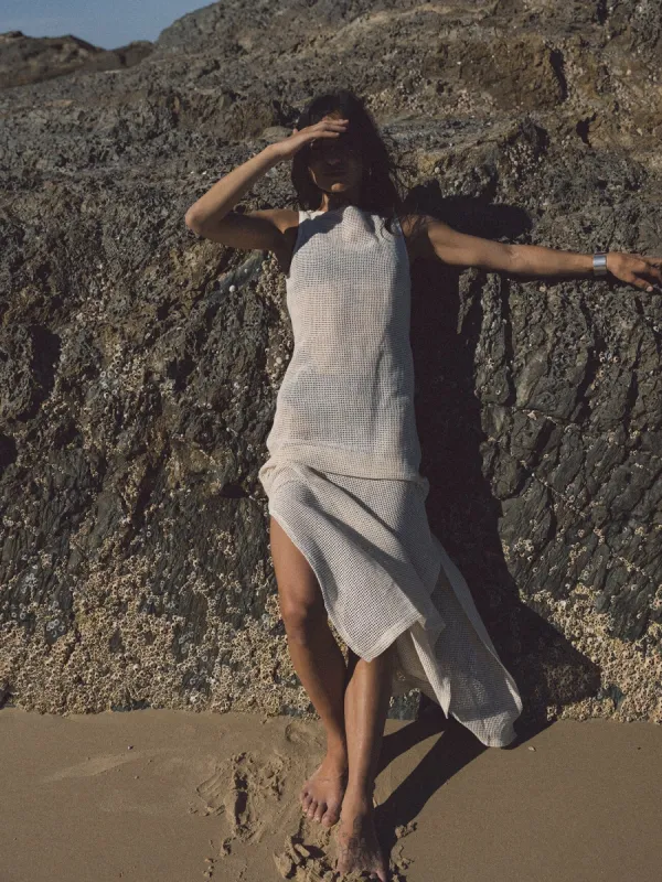 Lattice Dress - Unbleached sold by Thrills