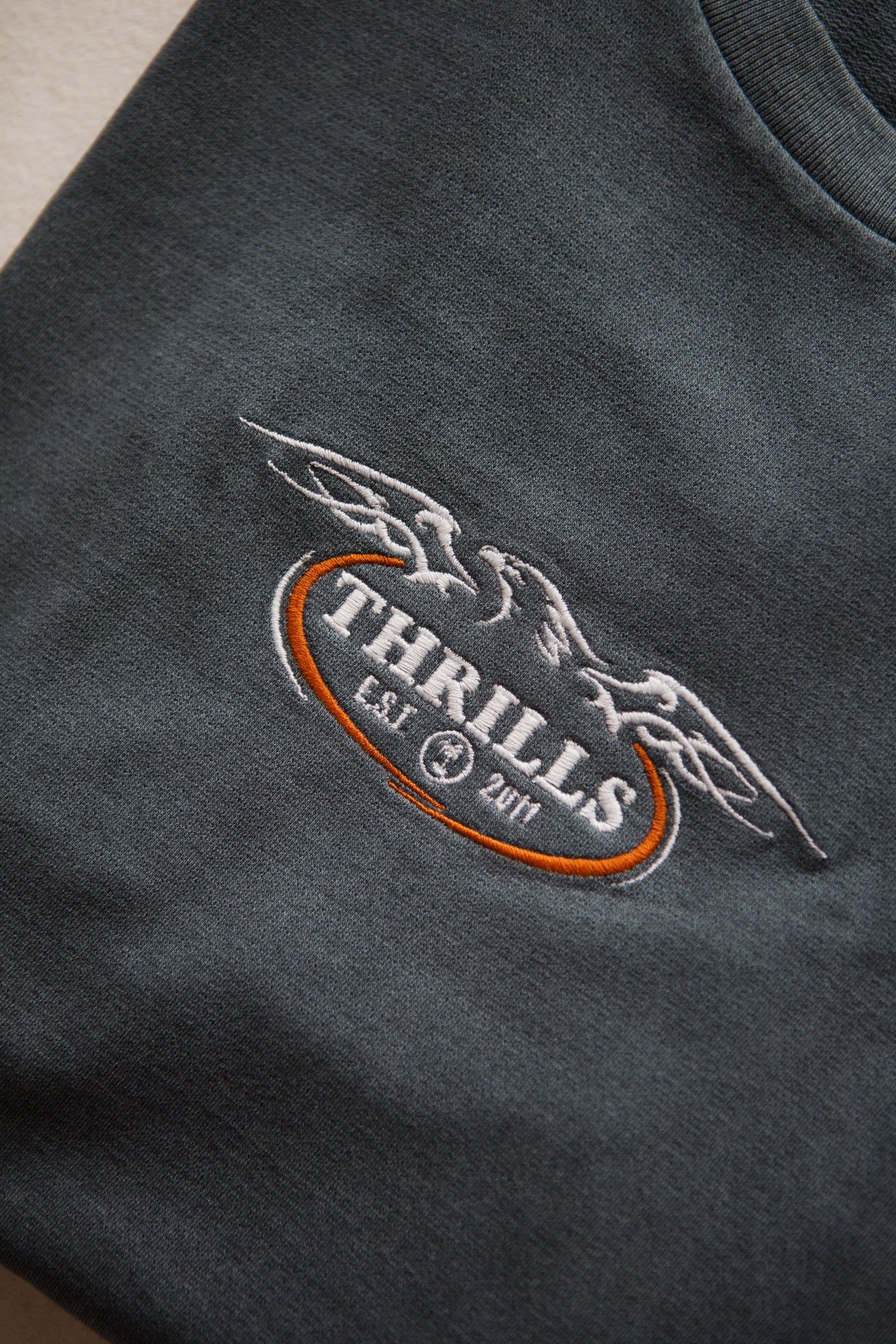 Eagle Badge Merch Fit Tee - Airforce Blue sold by Thrills product image thumbnail 4
