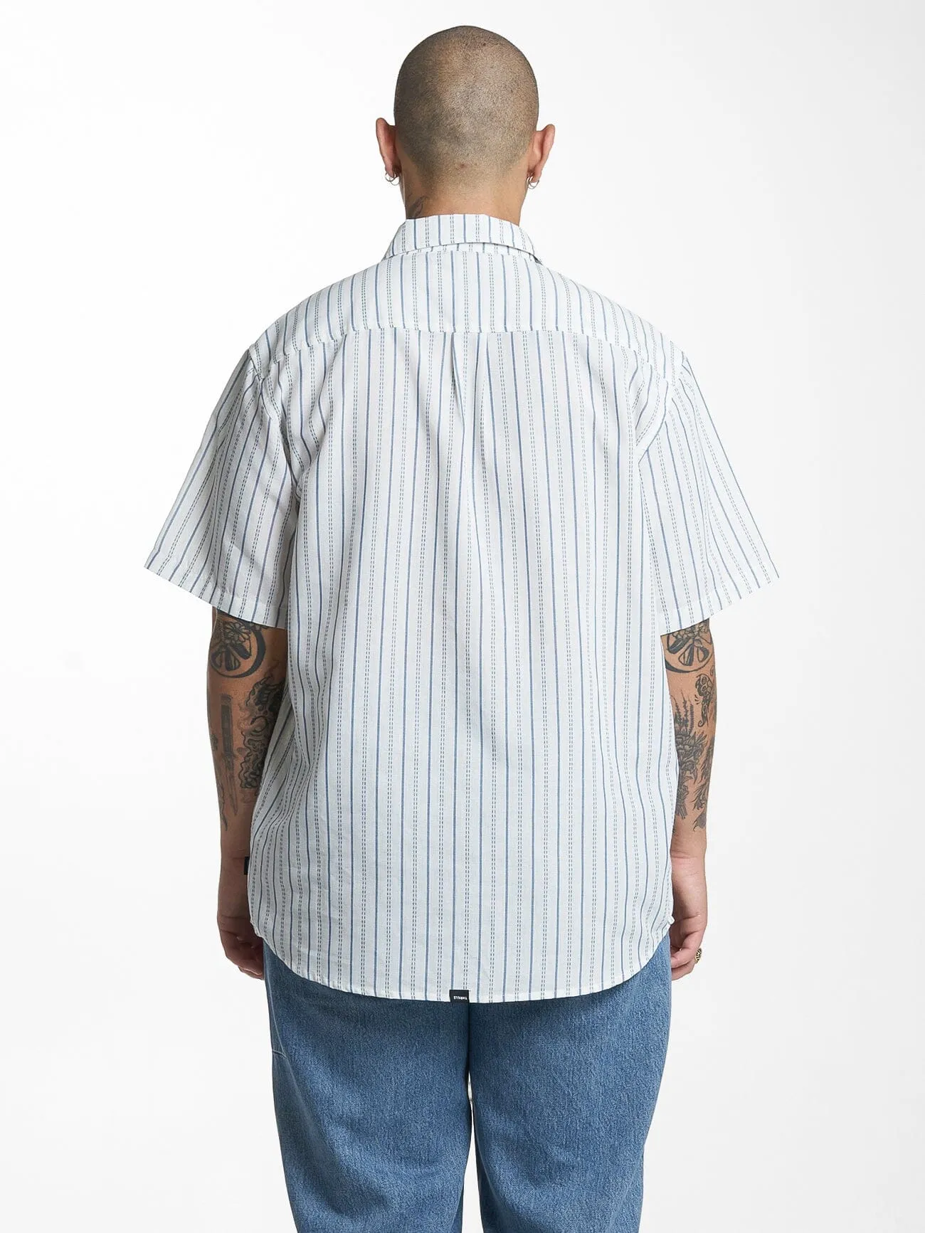 Lucky Strike Short Sleeve Shirt - Dirty White sold by Thrills product image thumbnail 2