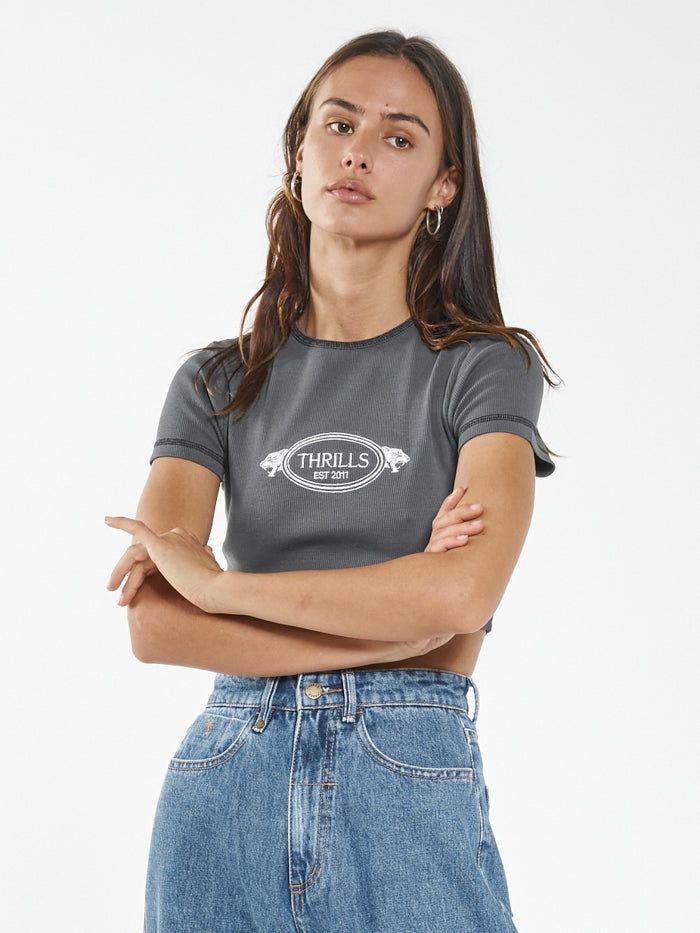 From The Beginning Baby Crop Tee - Merch Black sold by Thrills product image thumbnail 3