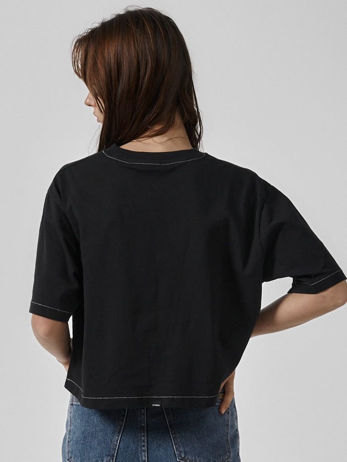 Infinite Thrills Merch Crop Tee - Black sold by Thrills product image thumbnail 2