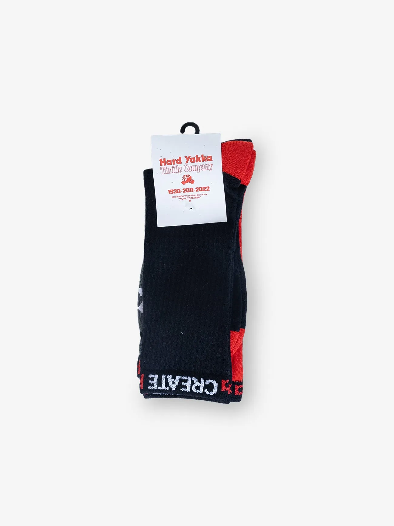 HYC 3 Pack Socks - Black/Red/Scrubs Green sold by Thrills product image thumbnail 2