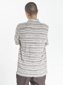 Indie Stripe Bowling Shirt - Heritage White sold by Thrills