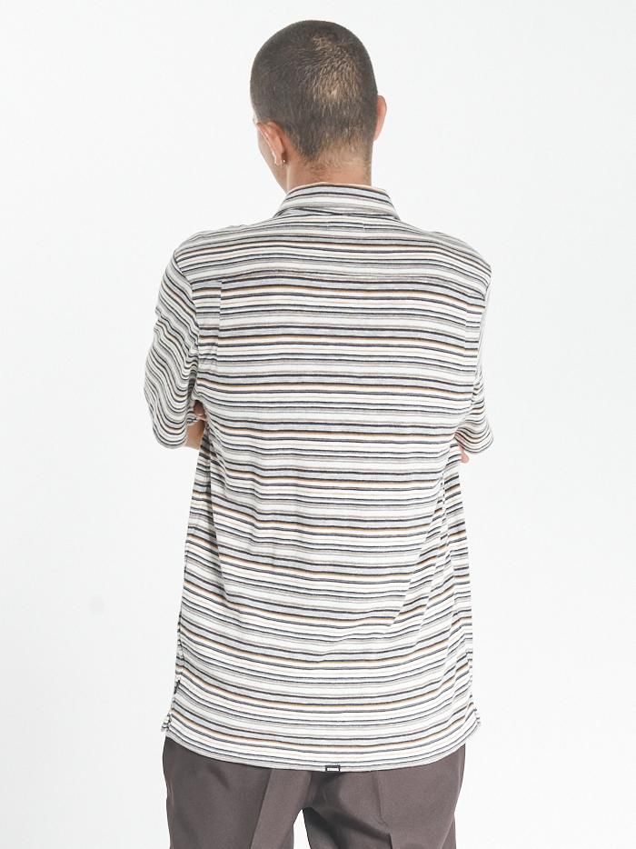 Indie Stripe Bowling Shirt - Heritage White sold by Thrills product image thumbnail 2