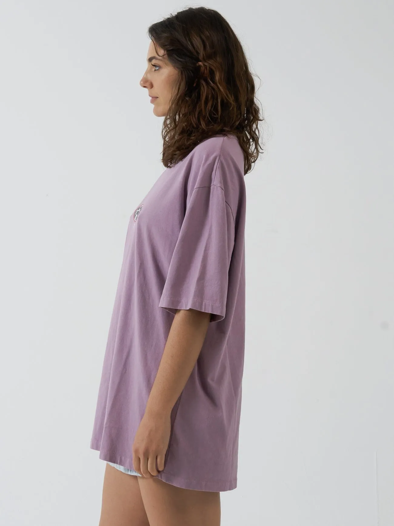 Interlock Oversized Tee - Mauve Shadows sold by Thrills product image thumbnail 4