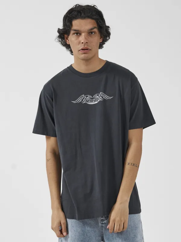 Wings Of Glory Merch Fit Tee - Twilight Black sold by Thrills