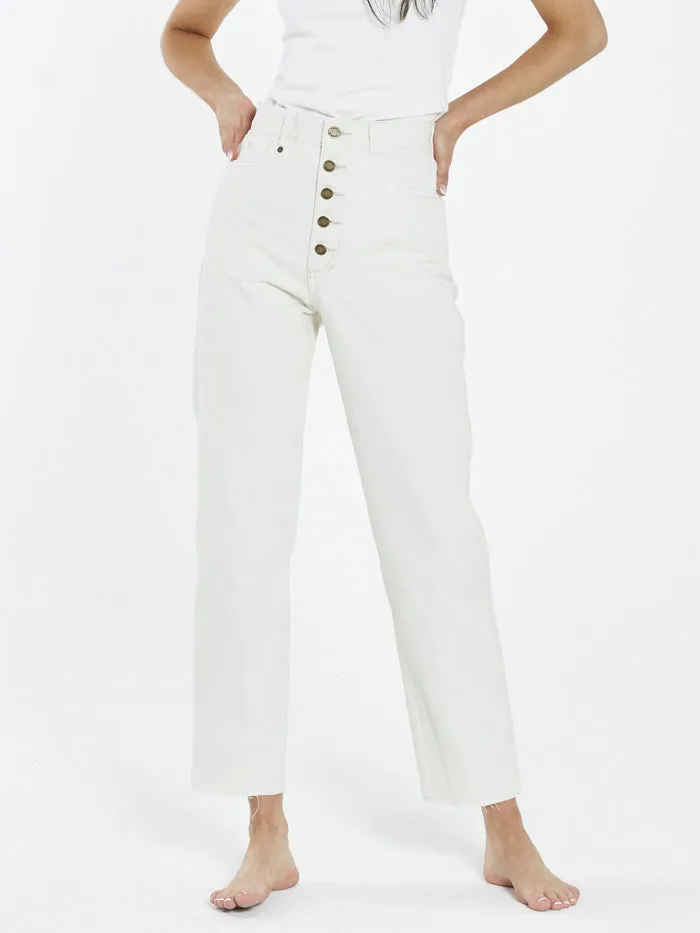 Paige Button Jean - Shady White sold by Thrills product image thumbnail 4