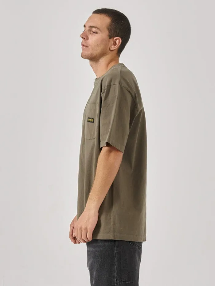 Thrills Union Oversize Fit Pocket Tee - Tarmac sold by Thrills product image thumbnail 3