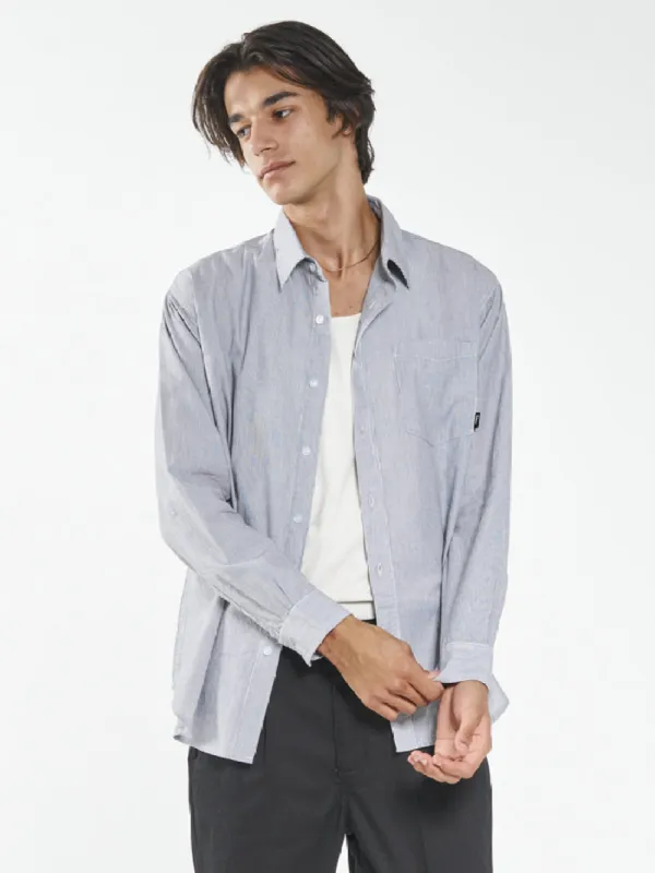 Occasions Long Sleeve Shirt - Black Stripe sold by Thrills