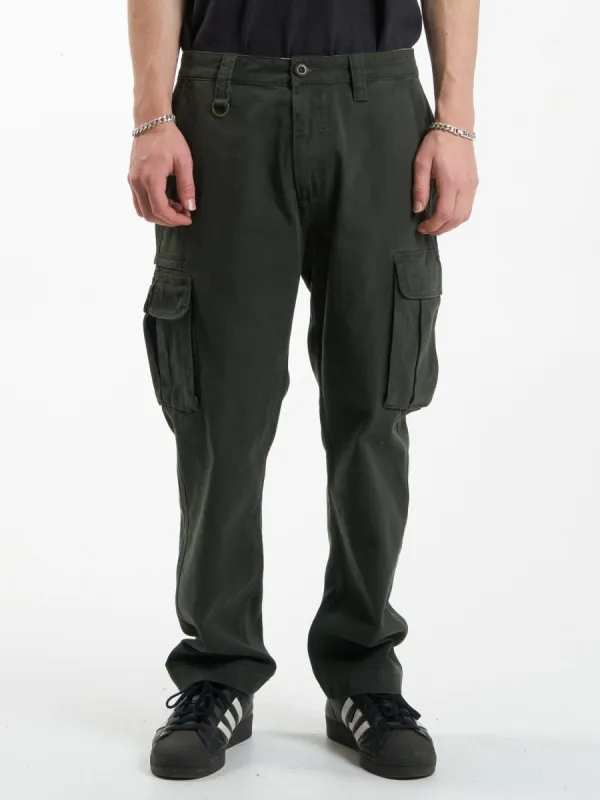 Slacker Union Cargo Pant - Oil Green sold by Thrills