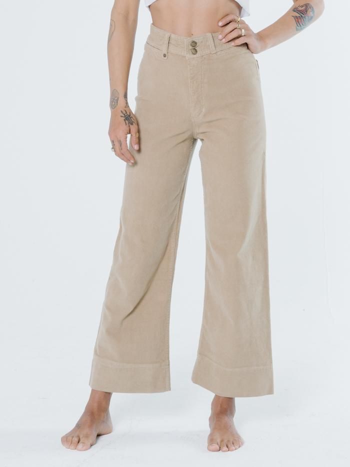 Belle Cord Pant - Sand sold by Thrills