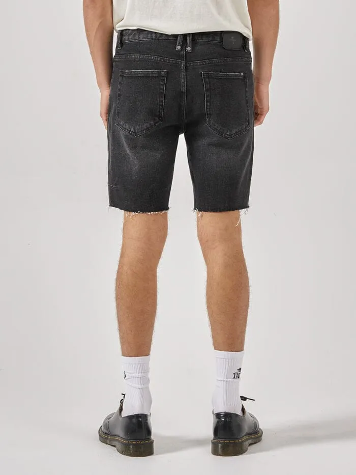 Destroyed Bones Denim Short - Smoke Black sold by Thrills product image thumbnail 3