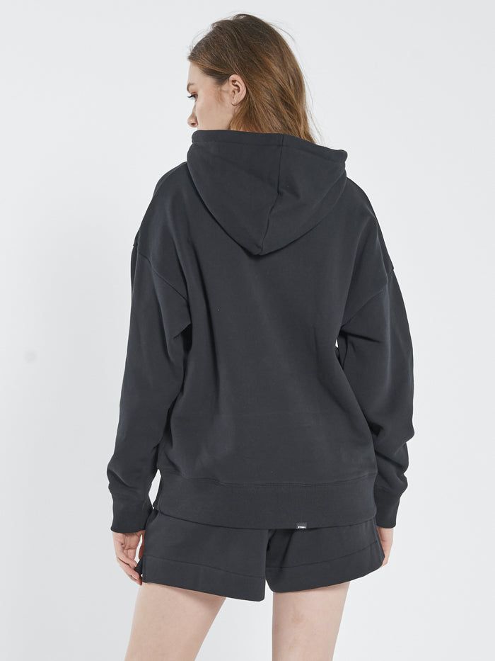 Minimal Thrills Fleece Hood - Washed Black sold by Thrills product image thumbnail 2