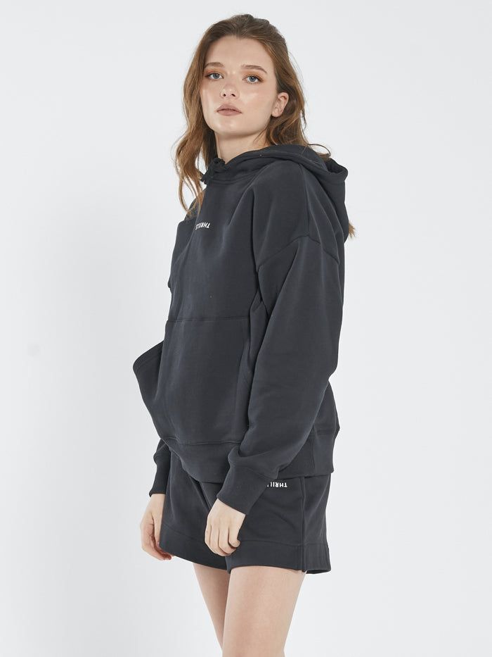 Minimal Thrills Fleece Hood - Washed Black sold by Thrills product image thumbnail 3