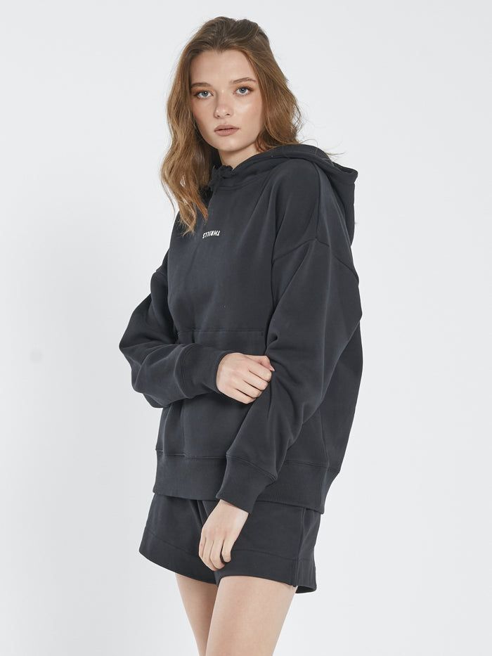 Minimal Thrills Fleece Hood - Washed Black sold by Thrills product image thumbnail 6