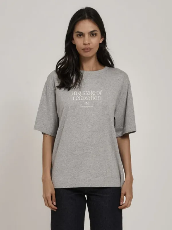 Tranquillity Box Fit Tee - Grey Marle sold by Thrills