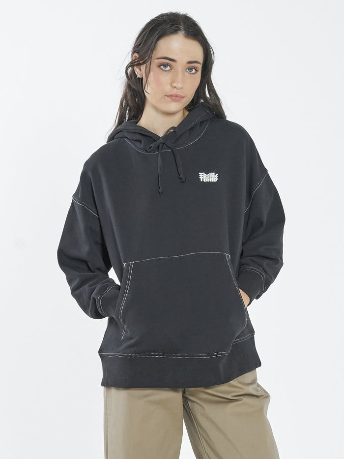 Infinite Thrills Slouch Hood - Washed Black sold by Thrills