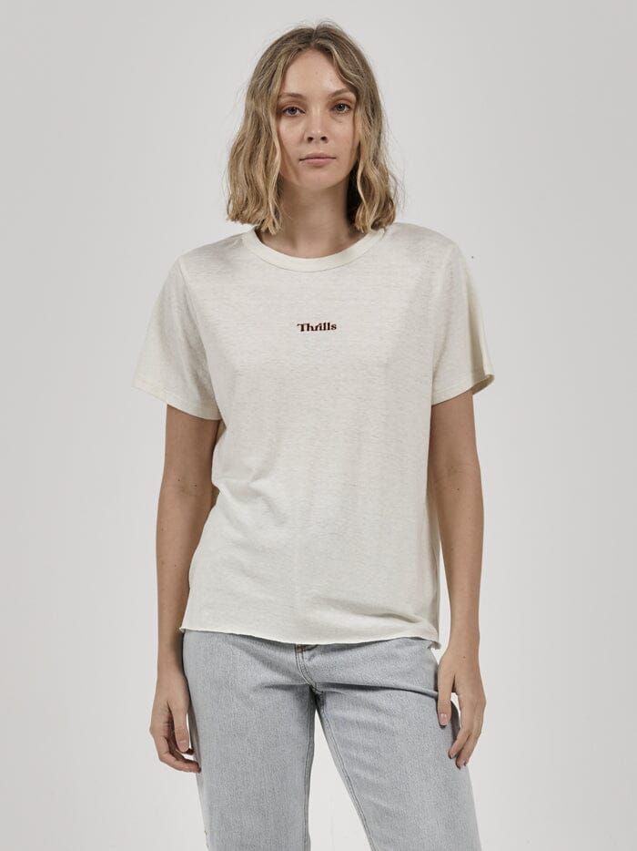 Paradise Thrills Hemp Relaxed Tee - Tofu sold by Thrills