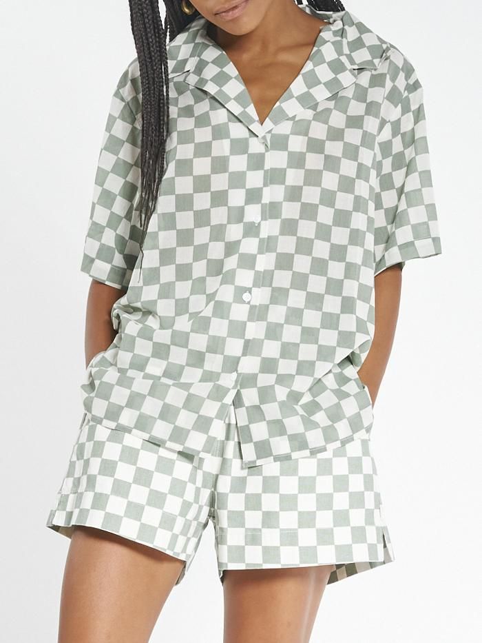 Aalto Slouch Shirt - Eucalyptus sold by Thrills product image thumbnail 3