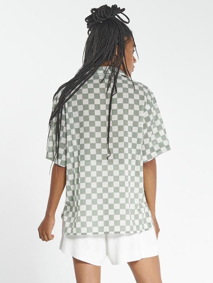Aalto Slouch Shirt - Eucalyptus sold by Thrills product image thumbnail 9