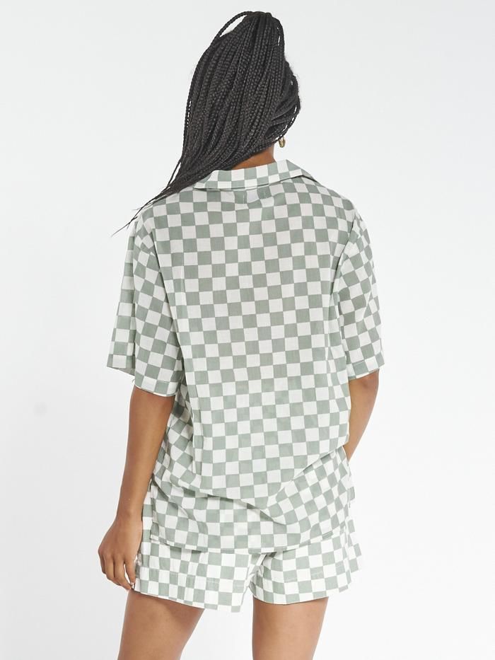 Aalto Slouch Shirt - Eucalyptus sold by Thrills product image thumbnail 2