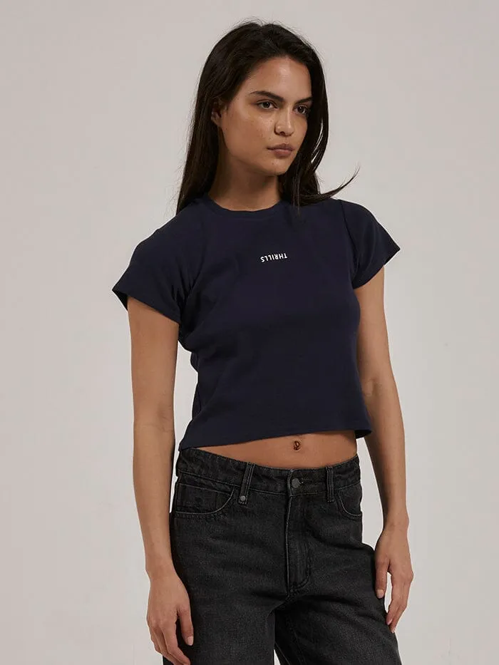 Minimal Thrills Mini Tee - Station Navy sold by Thrills