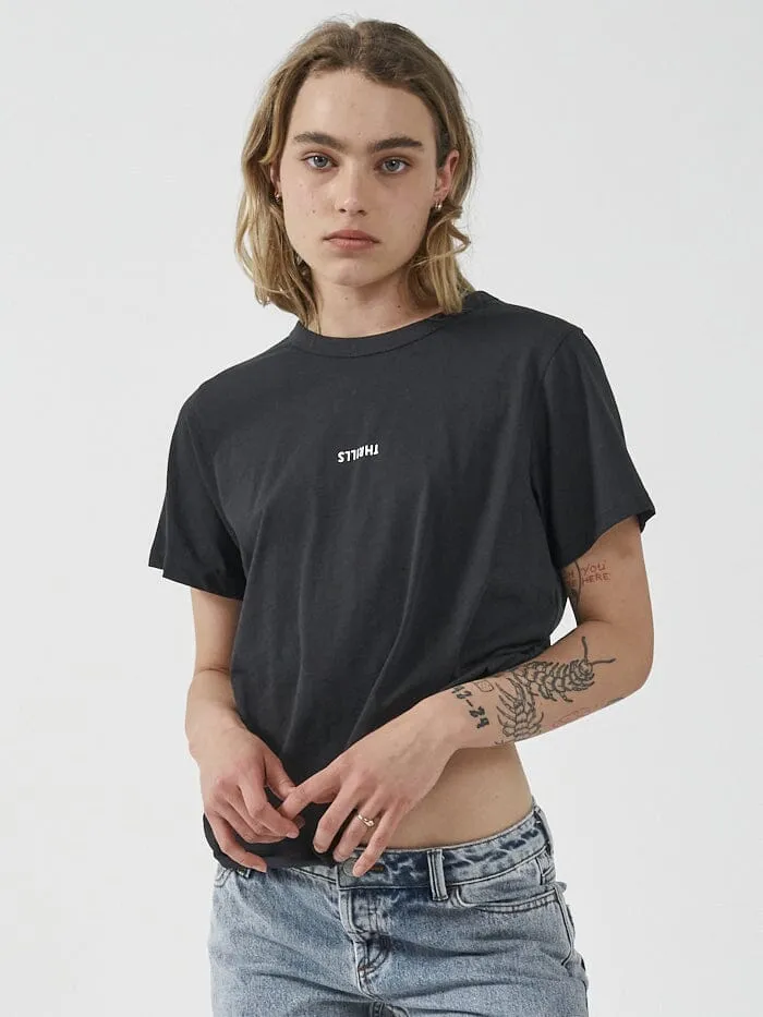 Minimal Thrills Relaxed Tee - Washed Black sold by Thrills