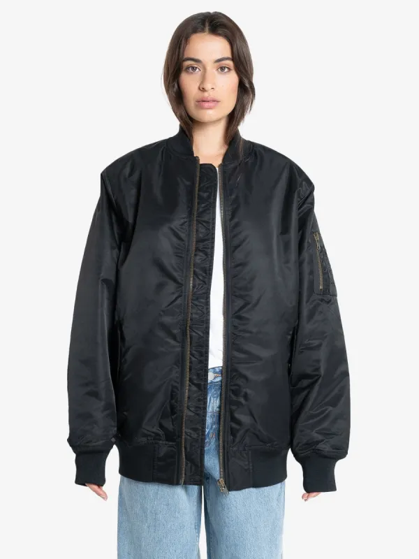 Thrills Union Oversized Bomber - Black sold by Thrills