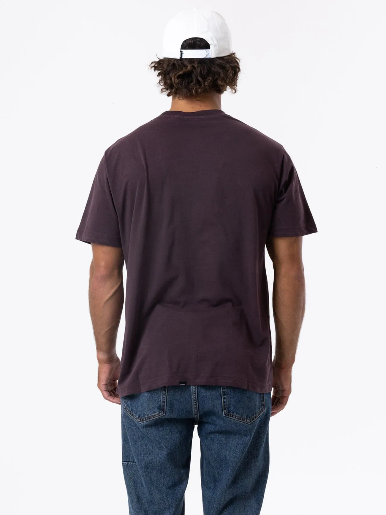 Minimal Thrills Merch Fit Tee - Deep Plum sold by Thrills product image thumbnail 2
