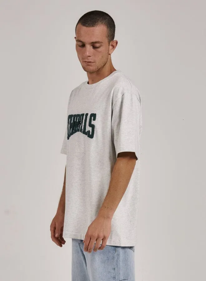 Sneak Attack Oversize Fit Tee - White Marle sold by Thrills product image thumbnail 3