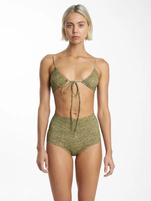 Feedback Boy Leg Bikini Bottom - Antique Moss sold by Thrills