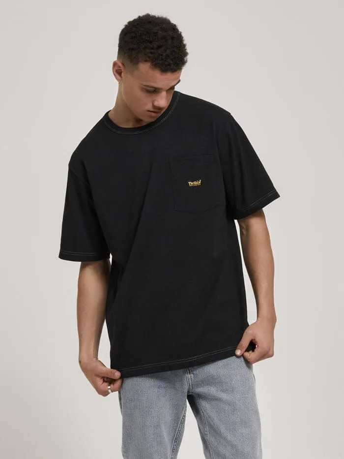 Thrills Union Oversize Fit Pocket Tee - Black sold by Thrills product image thumbnail 4