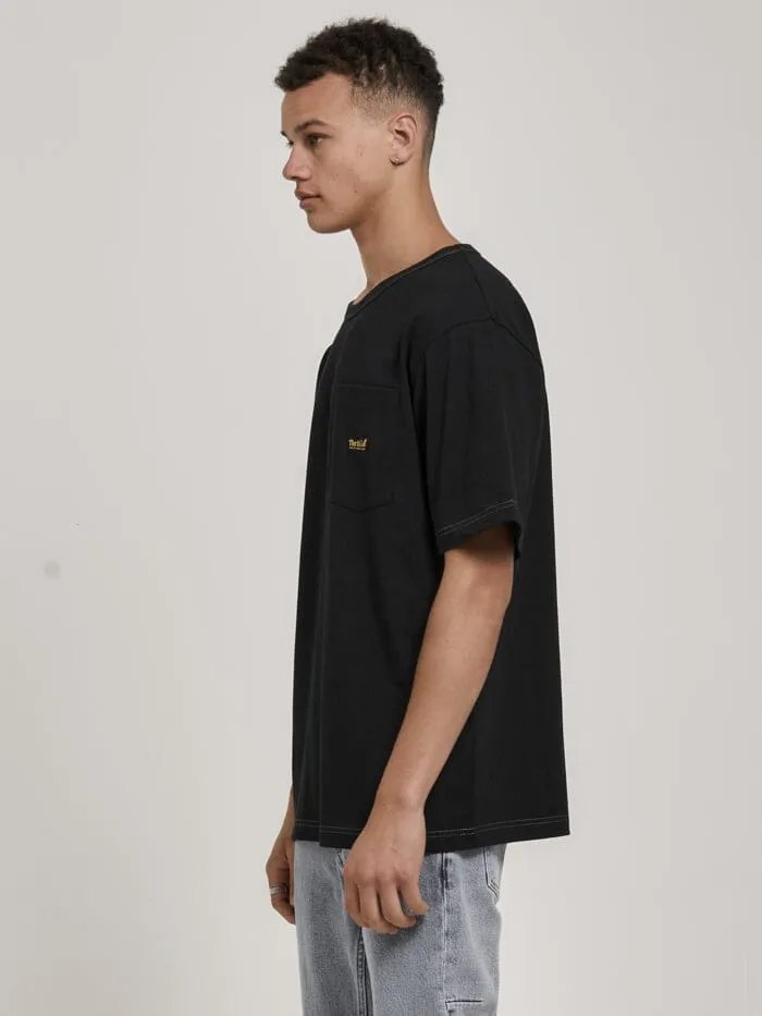 Thrills Union Oversize Fit Pocket Tee - Black sold by Thrills product image thumbnail 3