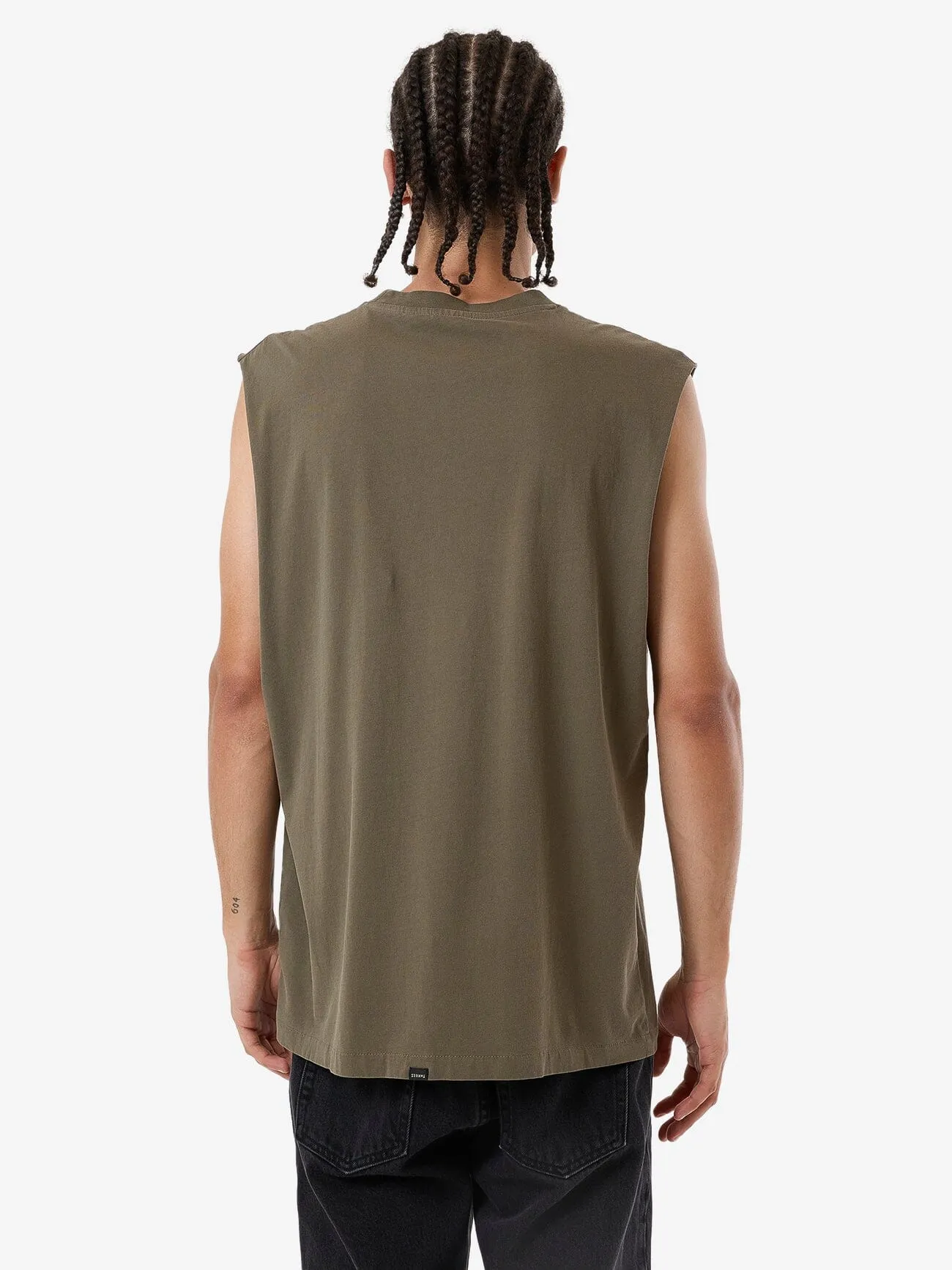 Minimal Thrills Merch Fit Muscle Tee - Tarmac sold by Thrills product image thumbnail 2